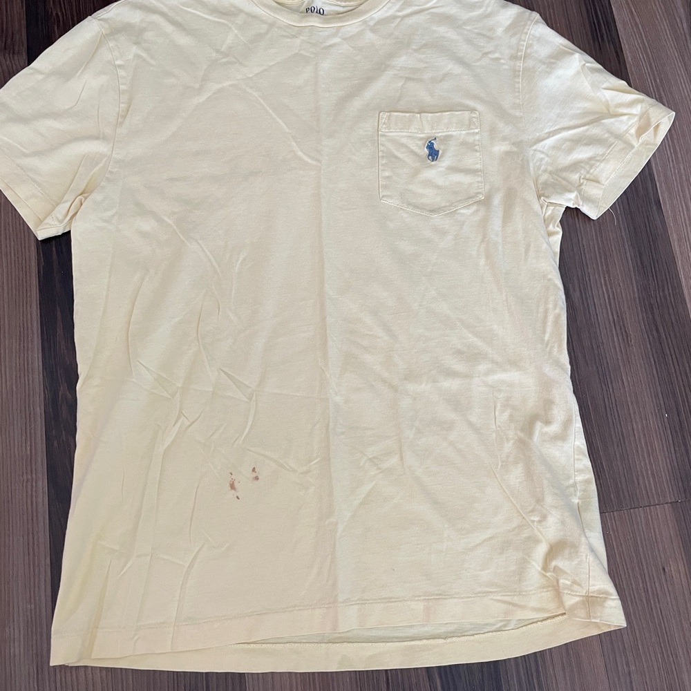 Polo by Ralph Lauren Men's Yellow T-Shirt
